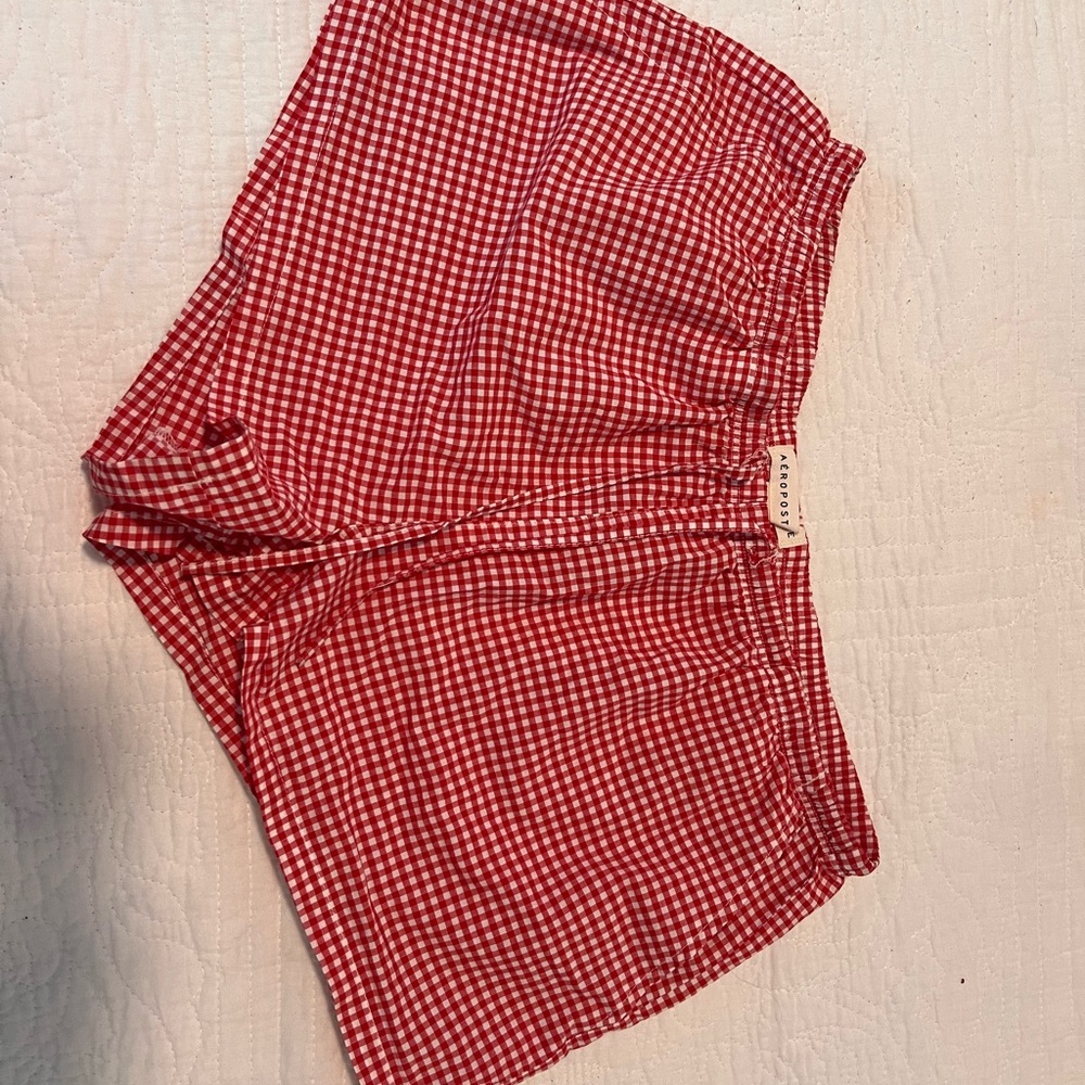 Aeropostale Red Gingham Shorts